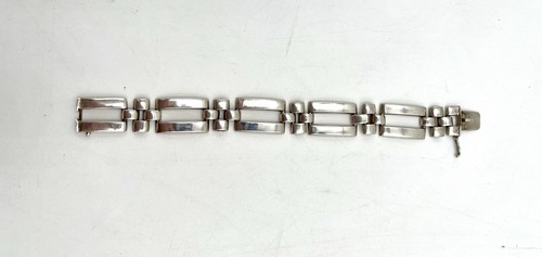 Sterling Silver Bar Link Bracelet