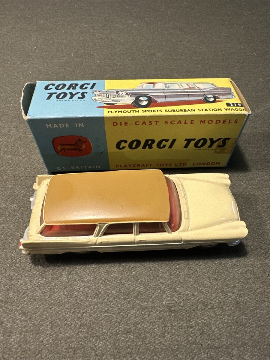 Corgi 219 Plymouth Sports Suburban In Original Box - Near Mint