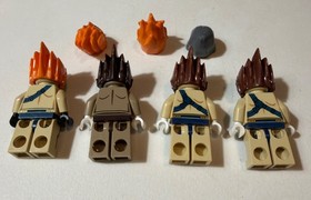 LEGO Legends of Chima 70010 The Lion Leonidas Longtooth Lennox X2 Minifigure Lot