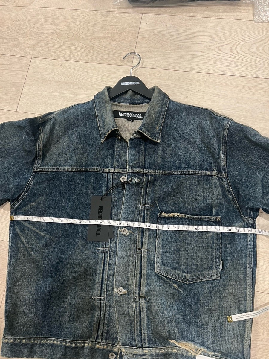 NEIGHBORHOOD selvedge World War Ww2 Type-1 Distressed Denim Jacket