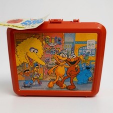 NWT Vintage Aladdin Kid Sesame Street Lunch Box Thermos Back to School