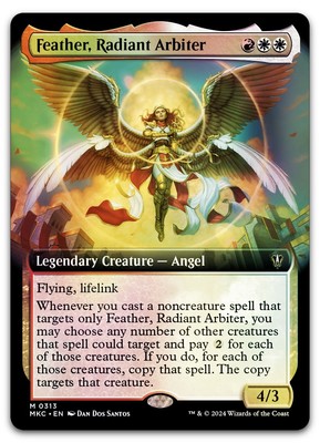 Feather, Radiant Arbiter (Extended Art) #313 (Foil) NM Murders Karlov Manor