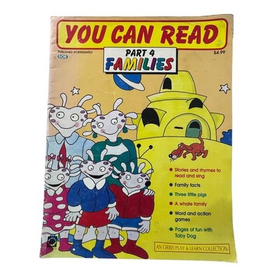 You Can Read Part 4 Families Magazine Vintage Children's Educational Book