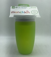Munchkin - 12 M Green Spill Proof 360 Sippy Cup - 10 oz 296 ml 