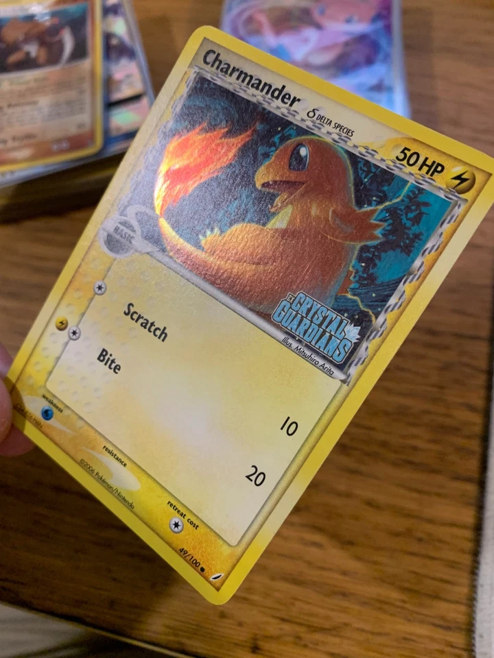 NM! Charmander (49/100) EX Crystal Guardians Stamped Reverse Holo Pokemon Card! - Image 4 of 4
