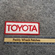 Vintage Toyota Patch 70s 80s Work Uniform Car Truck Auto Tab E0n