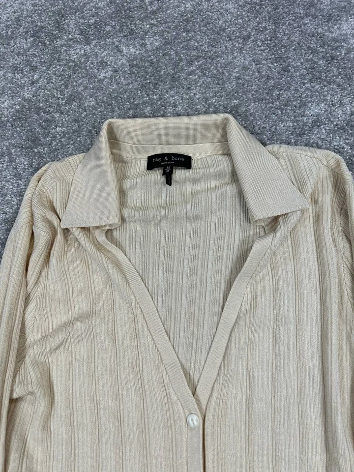 Rag & Bone Sweater Womens Medium Brown Knit Cardigan - Image 2 of 4