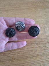 London Transport railway button Railwayana x3
