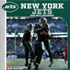 Turner Licensing,  NFL New York Jets 2026 Wall Calendar, 12'' X 12'', 12-Month C