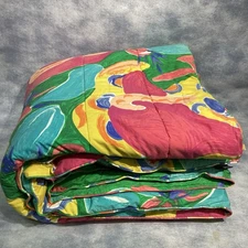 Ralph Lauren King Size Comforter Costa Paradiso RARE Abstract Print
