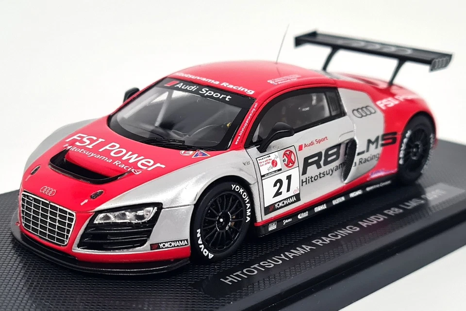 Ebbro 1/43 Audi R8 LMS 2011 Hitotsuyama Racing #21 Resin Scale Model Race Car - Image 4 of 4