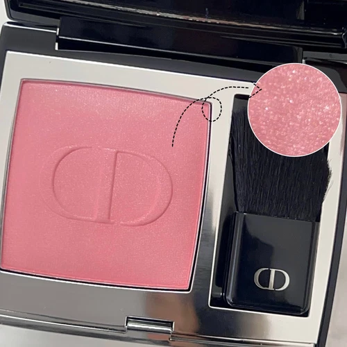 Dior Rouge Blush  Shade 560 Twill Rose Shimmer  Luminous Powder Blush - Picture 4 of 5