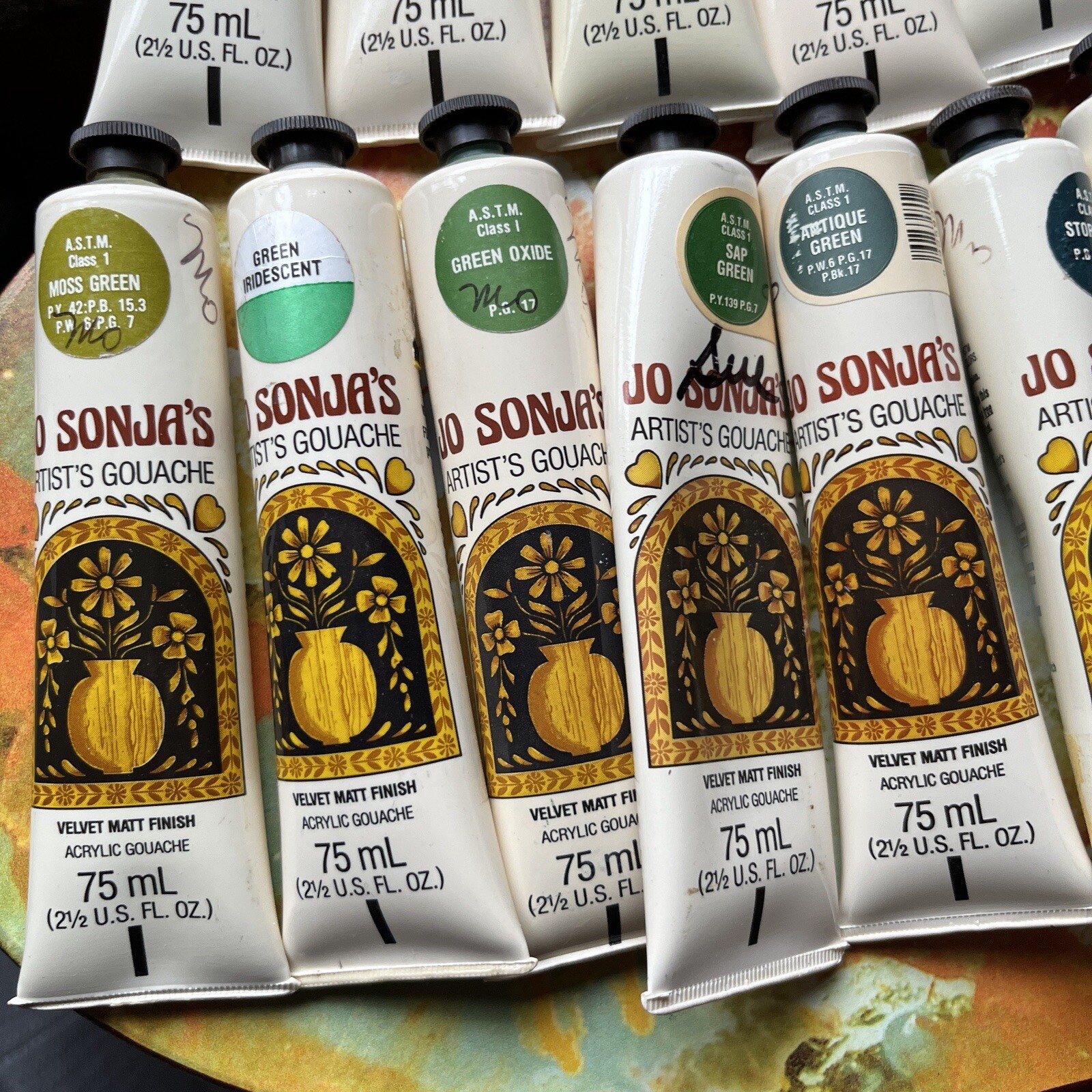 21 Pc Jo Sonja's Artist's Gouache Paint Tubes 75ml /2.5fl oz Mixed Lot eBay