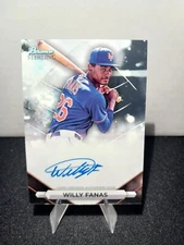 Willy Fanas Auto 2023 Bowman Sterling New York Mets Card # PA-WF