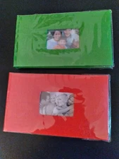 SMALL RECTANGULAR SLIP-IN PHOTO ALBUM WITH FRONT PHOTO WINDOW