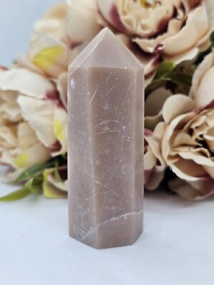 Rose pink opal crystal tower generator point love healer self love pink 