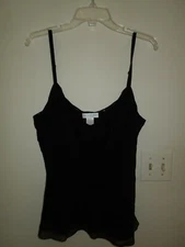 NWT Garfield & Marks 100% Silk Fully Lined Tank/Cami Adjustable Straps Large
