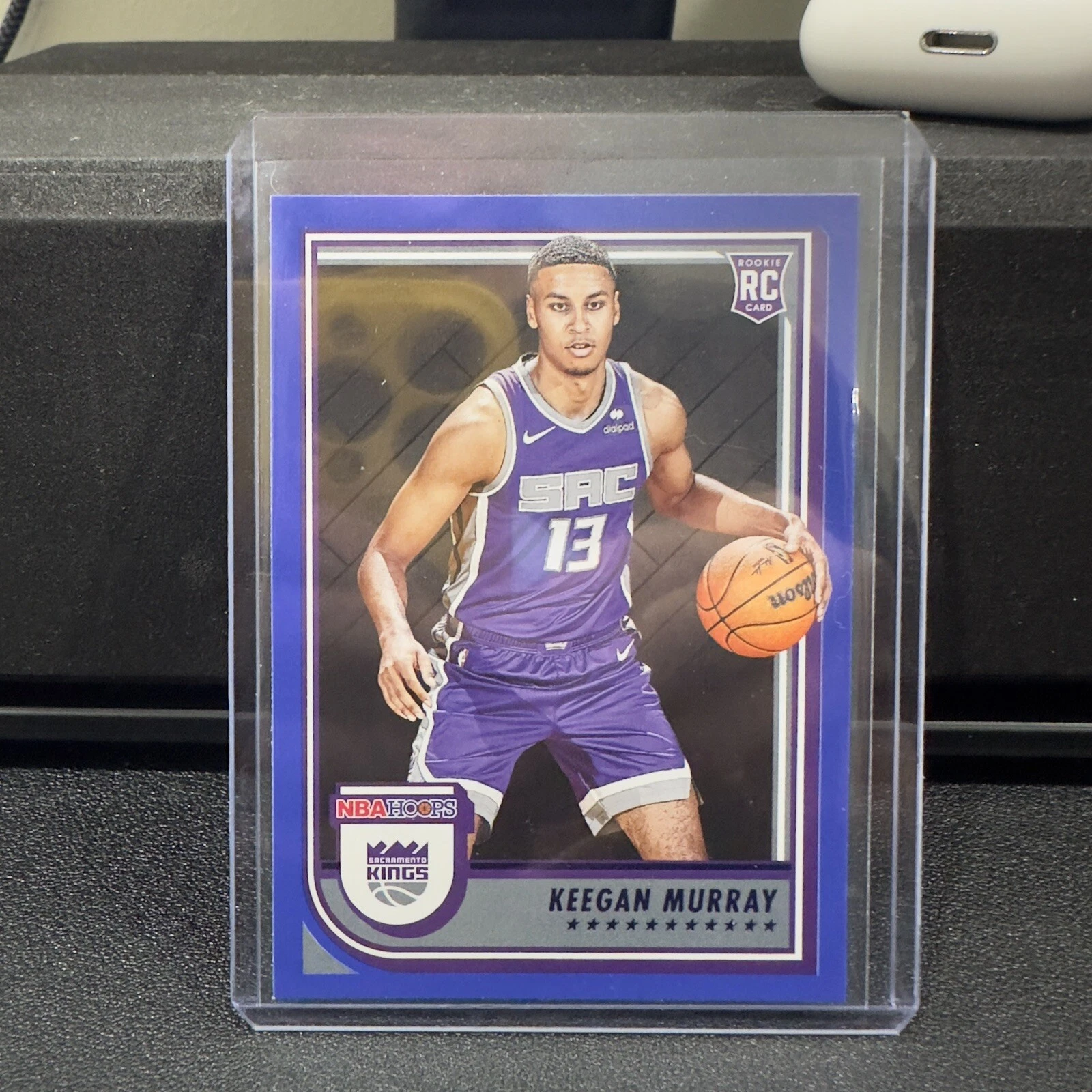 2022-23 NBA Hoops Keegan Murray Rookie Blue Parallel RC #234 Sacramento Kings