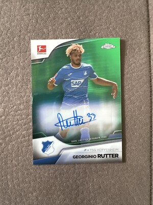 TOPPS CHROME BUNDESLIGA 2022 2023 HOFFENHEIM GEORGINIO RUTTER AUTO /99