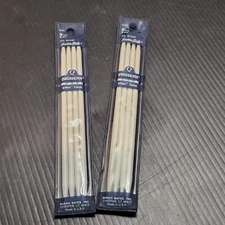 Susan Bates Quicksilver Double Point Needles 4 Pack (X2) 5mm Q1407 Silkon Finish