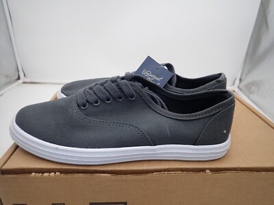 Women's Lunea Wide Width Lace-Up Sneakers Universal Thread Charcoal Gray size 6