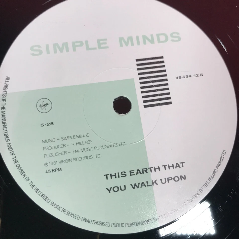SIMPLE MINDS Love Song 1981 UK 12" Vinyl Single This Earth That You Walk Upon - Image 3 of 4