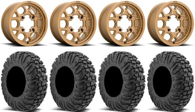 Kmc Mesa Lite 15 Wheels Bronze 32 Motovator Tires Honda Pioneer 1000 Talon Ebay
