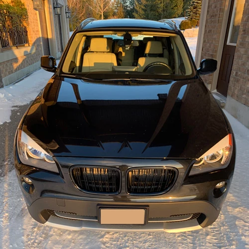 für BMW X1 E84 xDrive sDrive 09-15 Nieren Grill Kühlergrill SCHWARZ Doppelsteg - Bild 3 von 13