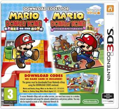 Nintendo 3DS Mario & Donkey Kong: Minis On The Move VGA Wata NEU OVP Sealed