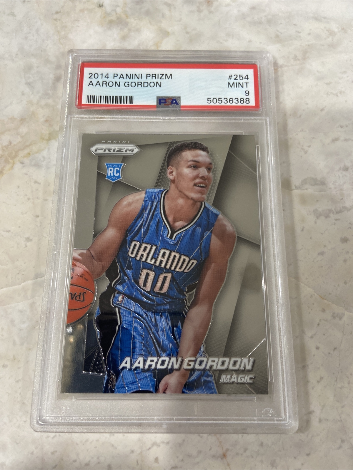 2014 Prizm Aaron Gordon PSA 9 Rookie RC Magic