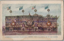 Vintage Postcard 1907 Strawbridge & Clothier, Elks Convention, Philadelphia, PA