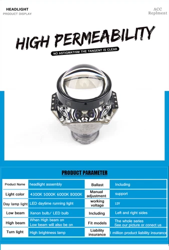 For Nissan Altima 2013-15 Front LED DRL xenon Lens Projector Headlights assembly - Picture 8 of 13