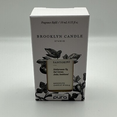 PURA Scents Fragrance Refill Brooklyn Candle Studio SANTORINI .33 Oz New in Box