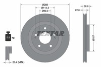 Bremsscheibe Mitsubishi P. Pajero Pinin 1.8-2.0 GDI 99-07
