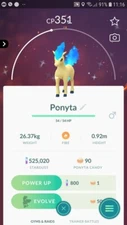 Pokemon Shiny Ponyta Go