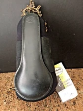 KAVALKADE BLACK DOUBLE STRAP REAR BLACK SPLINT HORSE BOOTS SIZE MEDIUM #1