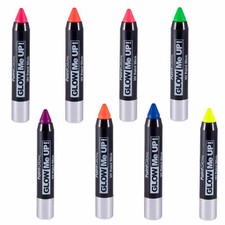 Lakeland Cosmetics UV Blacklight Reactive Make Up Body Paint Sticks Glow Party