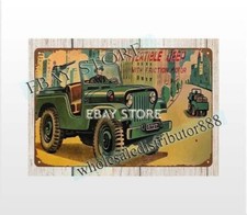 JAPAN TIN TOY CONVERTABLE car auto metal tin sign art posters sale