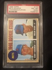 1968 Topps Mets Rookies #177 Jerry Koosman/Nolan Ryan PSA 8 NM-MT (OC)