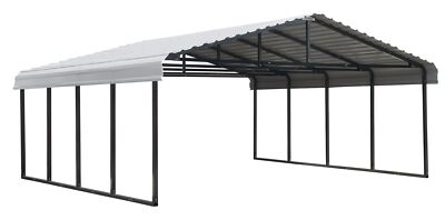 Arrow Storage Products Carport, 20 ft. x 20 ft. x 7 ft. Eggshell