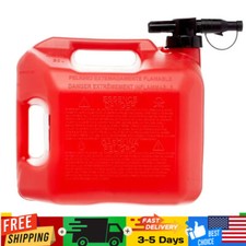 No-Spill 5 Gallon Gas Can Portable Fuel Container w/Push Button Control US