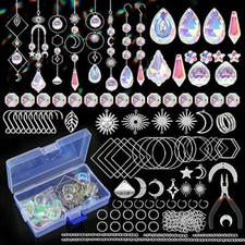 200 Pcs DIY Suncatcher Making Kits for Adults Crystal Sun Catchers Crafts with H