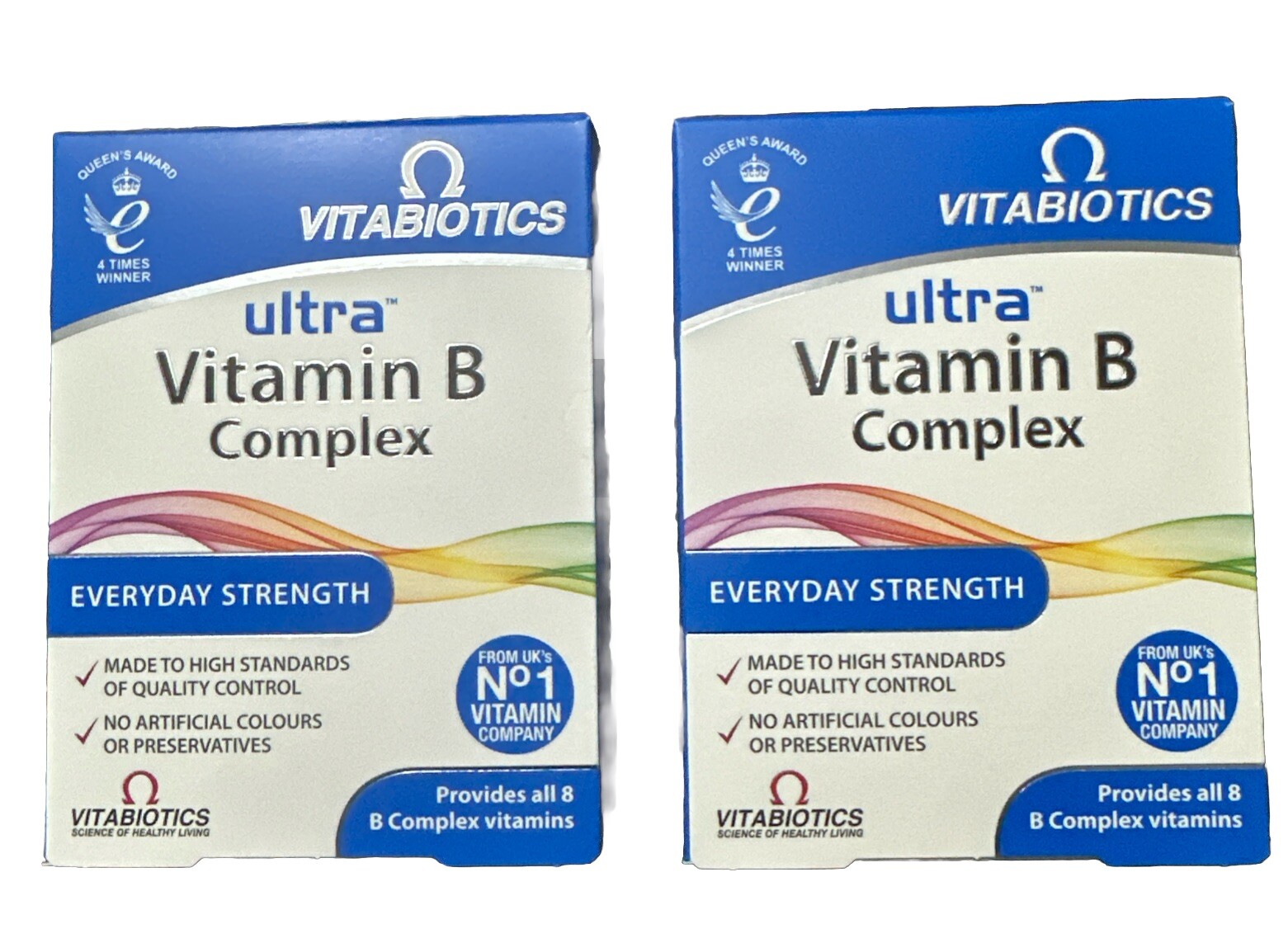 2 X Vitabiotics Ultra Vitamin B Complex Tablets - 60 Count BB:05/27
