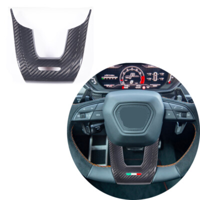 Real Carbon Fiber  Steering Wheel Cover Trim For LAMBORGHINI URUS 2018-21