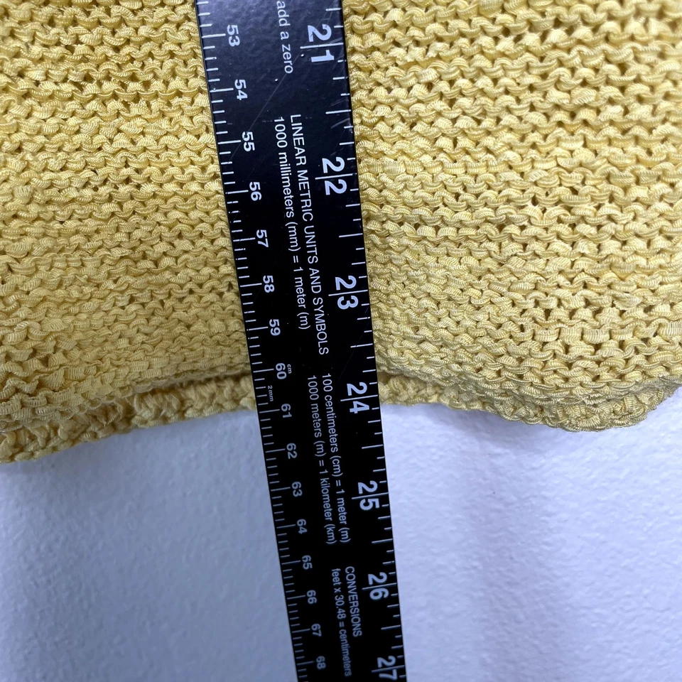 Vintage Crazy Horse Collection Womens Size 1x Yellow Loose Knit Tank Retro Shirt - Image 2 of 4