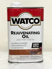 Watco Rejuvenating Oil Cleans & Restores 1 Quart  Wood Finish Furniture
