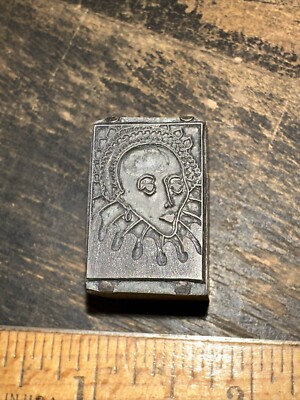 Print Block ( Woman Wearing Royal Clothing?? ) Nice Image & Details!