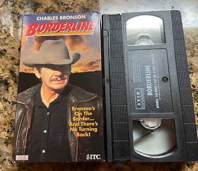 Vintage BORDERLINE Charles Bronson 1980 VHS Cassette Tape Avid