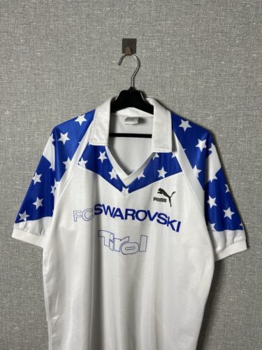 Vintage FC Swarovski Tirol 1991 1992 Jersey Football Shirt Made in West Germany - Picture 2 of 23