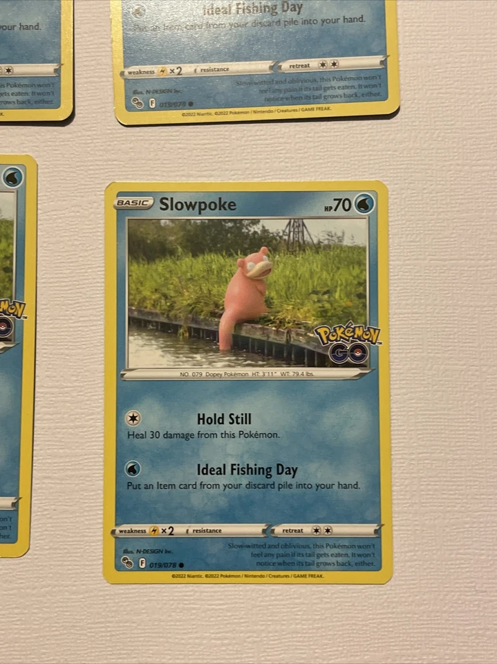 4 Slowpoke 019/078 Common | Reverse Holo Pokemon Go Pokemon TCG Pokemon Cards - Image 2 of 4